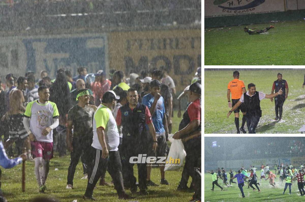 ¡Locura total! Invasión de aficionados y tristeza de Lone: Así celebró el ascenso a Liga Nacional el Olancho FC