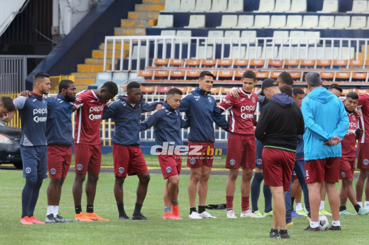 Todos unidos, así cerró Motagua su entrenamiento bajo una charla de Diego Vázquez