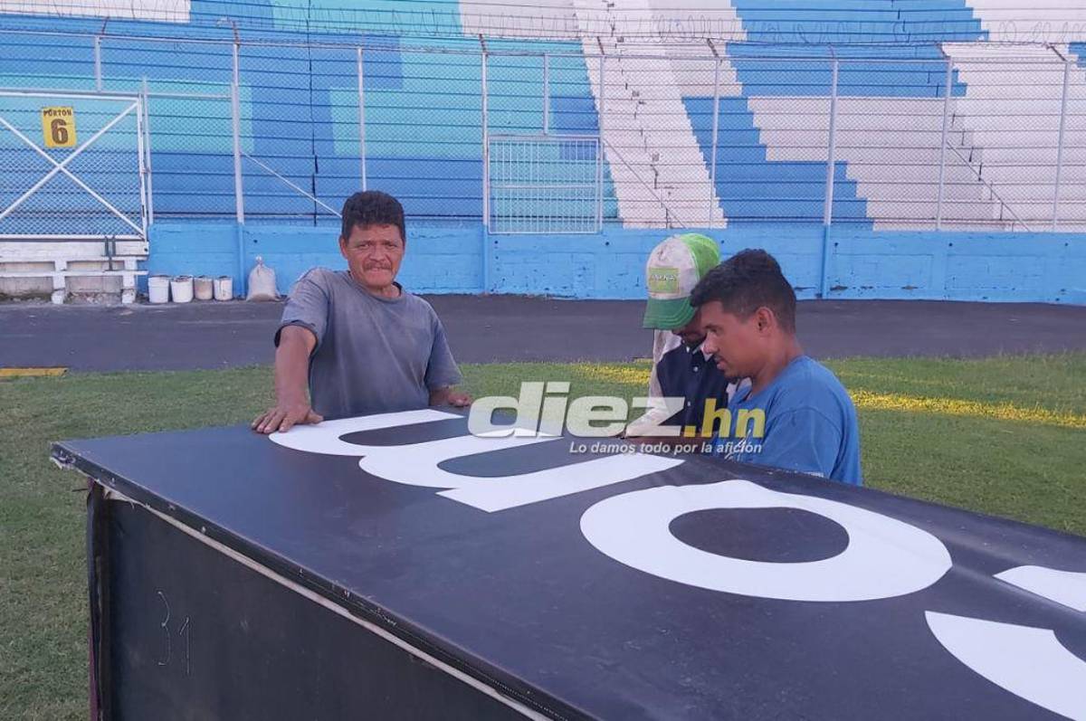 Así pulen el estadio Nacional de Tegucigalpa para la final entre Olimpia y Alajuelense en la Liga Concacaf