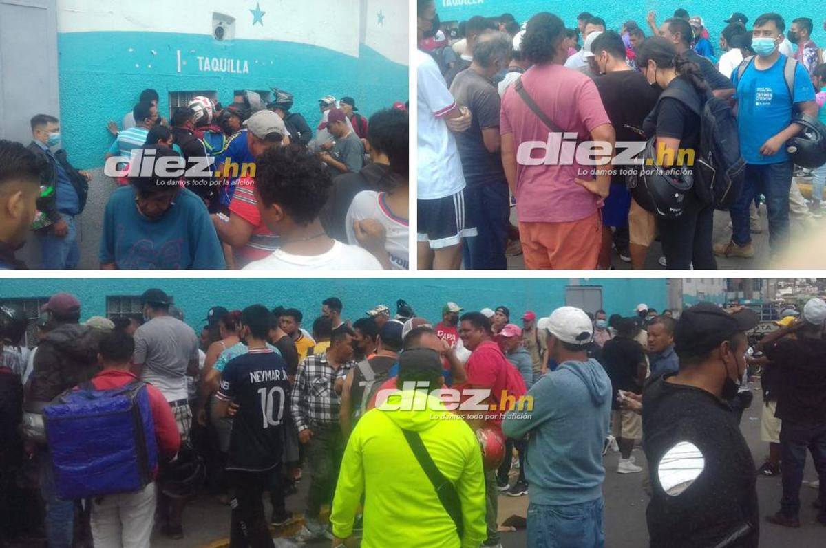 Aficionados del Olimpia causan locura en Tegucigalpa para obtener una entrada a la final de la Concacaf League