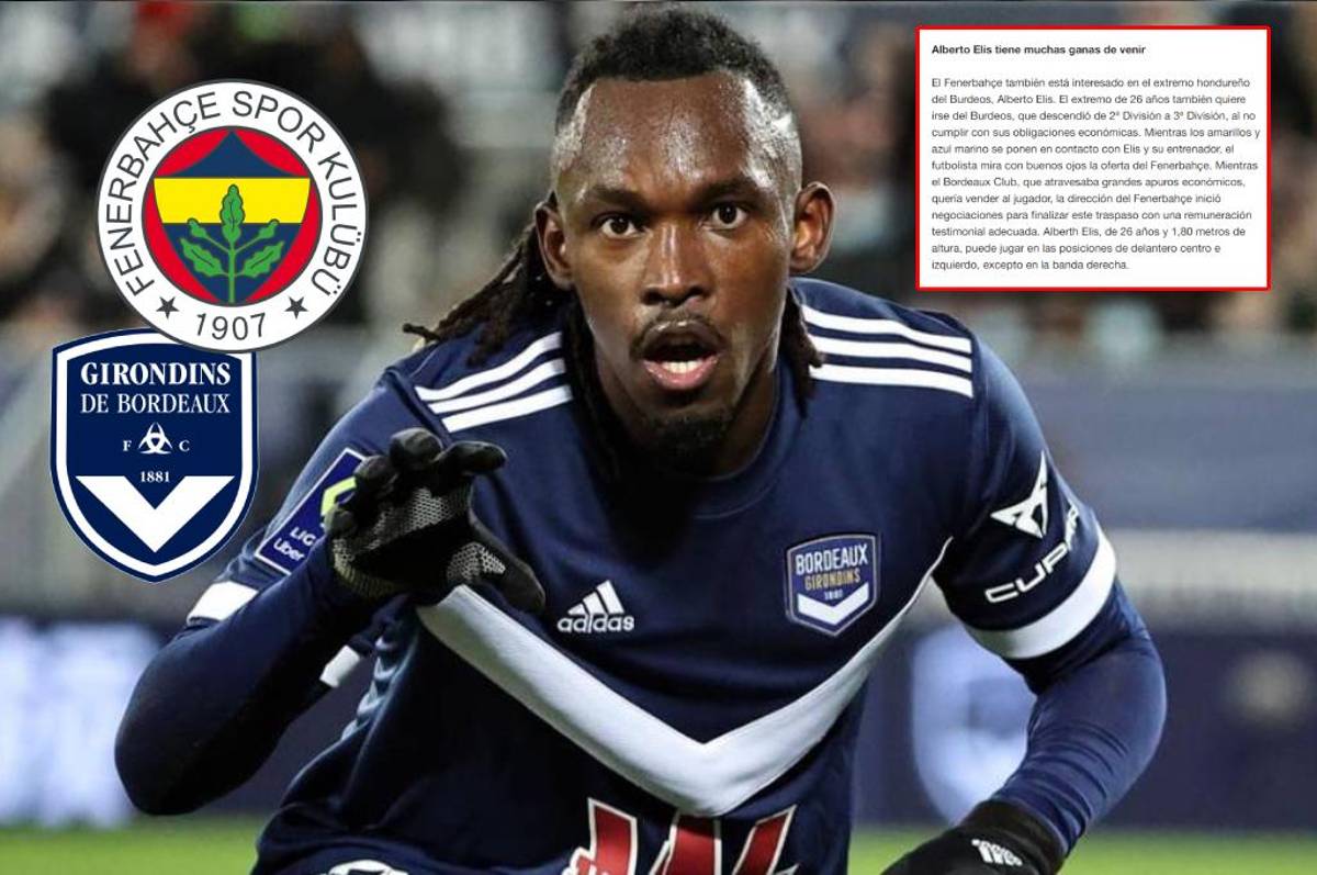 Alberth Elis: Fenerbahce inicia negociaciones con el Girondins por el fichaje del hondureño, según medio turco