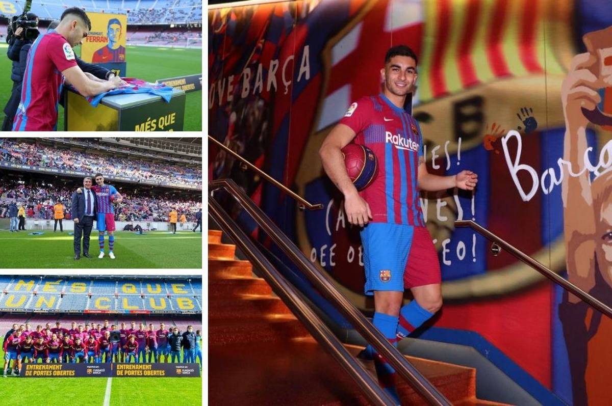 Así fue la presentación de Ferran Torres en el Barcelona: Locura en el Camp Nou, sus mejores amigos ¿y el dorsal?