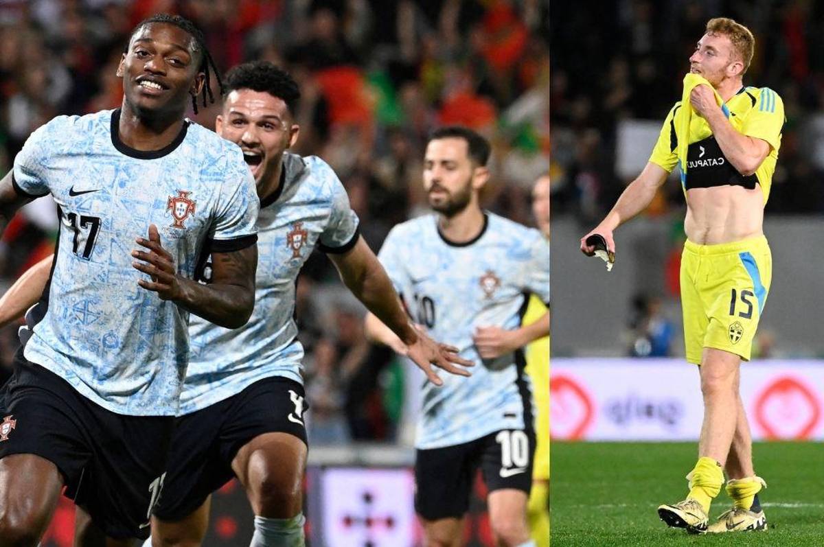 Sin Cristiano Ronaldo también son fuertes: Portugal recetó una paliza a Suecia en duelo preparatorio de la Eurocopa