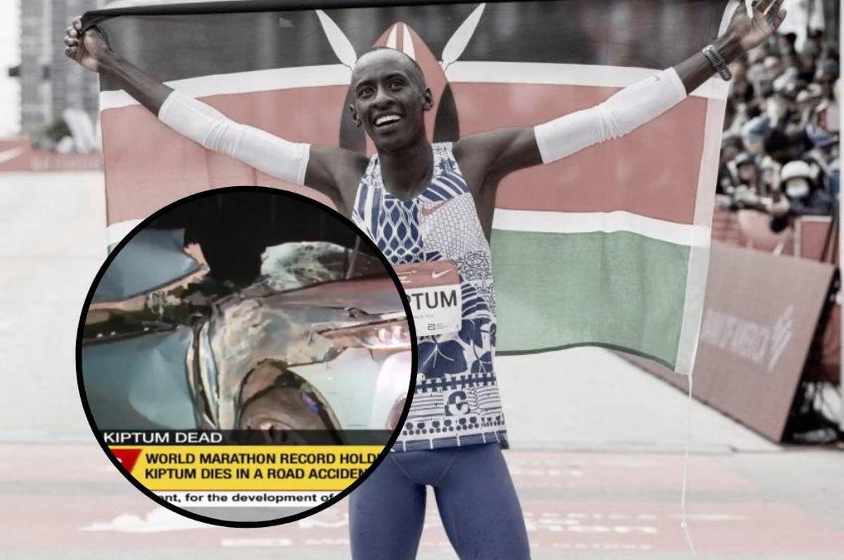 Así quedó el auto: Kelvin Kiptum, poseedor del récord mundial de maratón, fallece en fatal accidente
