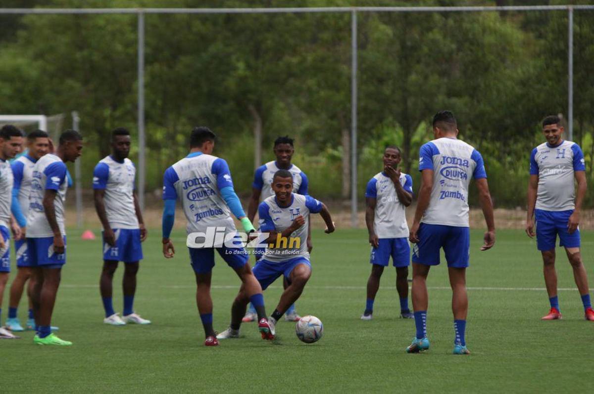 Quioto, con permiso especial, y el otro legionario que no se ha sumado; así fue el primer entrenamiento de Honduras de cara al duelo con Argentina