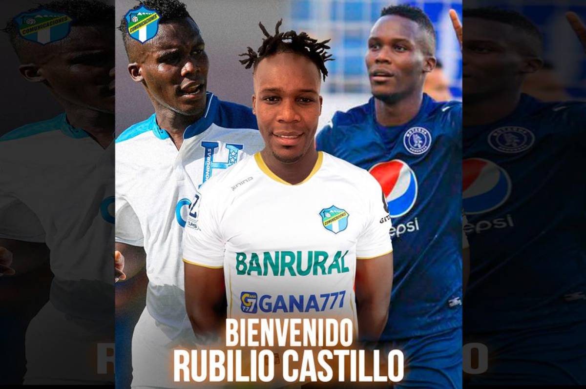 Comunicaciones de Guatemala hace oficial el fichaje del hondureño Rubilio Castillo para el próximo torneo