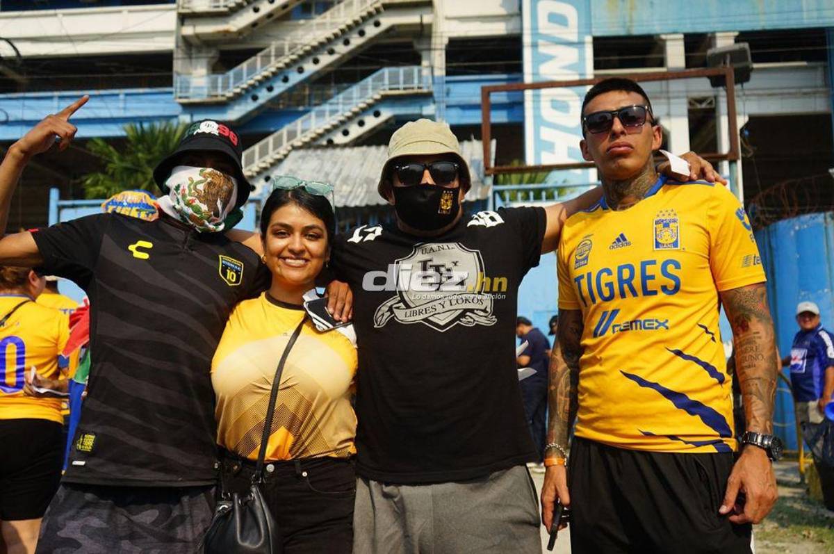 Motagua-Tigres: Resguardados con helicóptero, la invasión azteca y las bellas chicas que engalanan el estadio Olímpico
