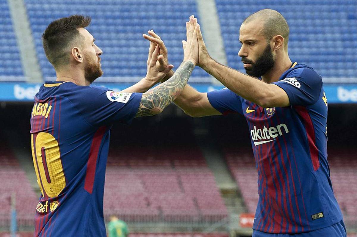 Mascherano llegó a Miami y fue recibido con tremendo abrazo; así le espera Messi y sus compañeros del Barcelona