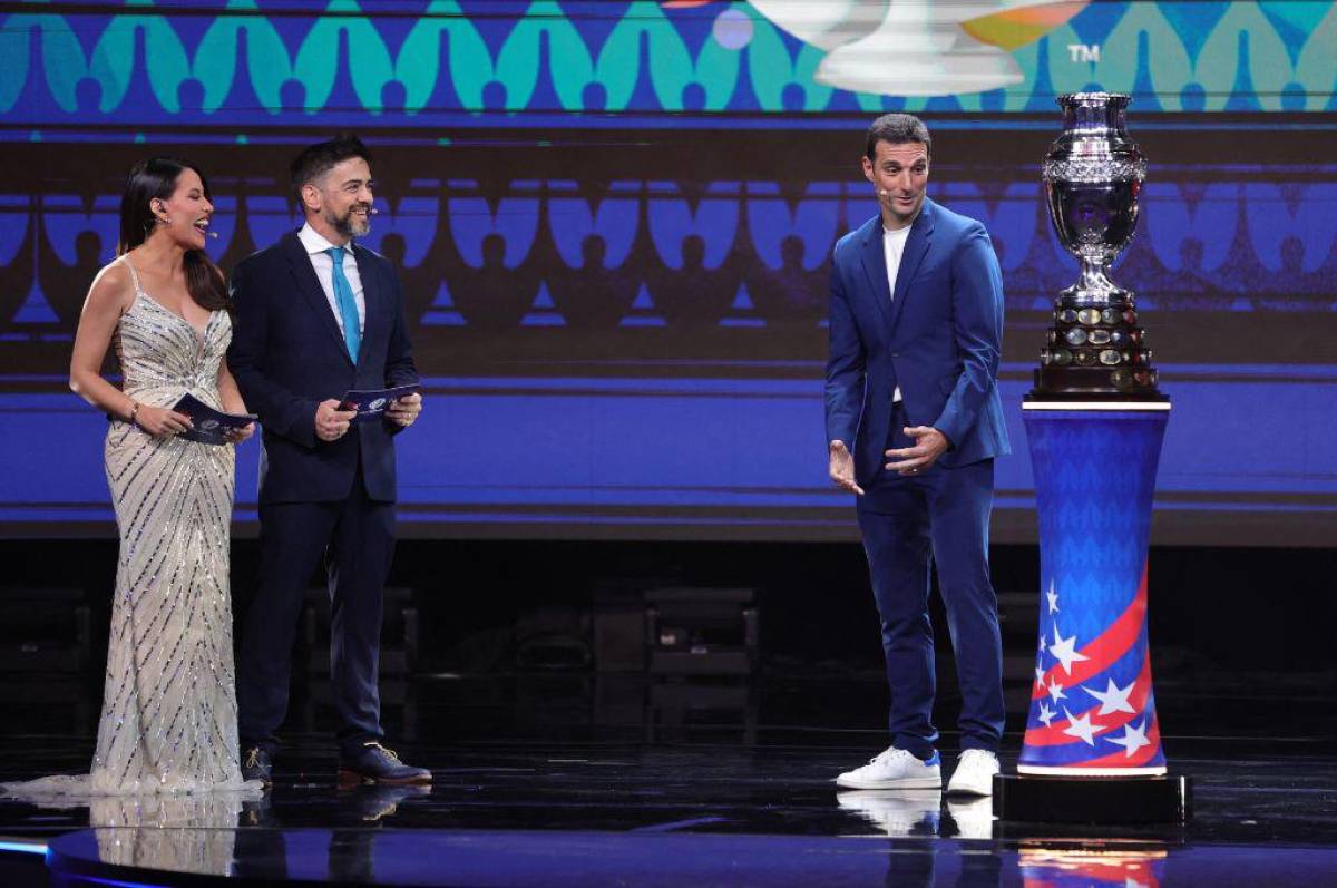 Scaloni estuvo presente durante el sorteo de la Copa América 2024. Foto: AFP.