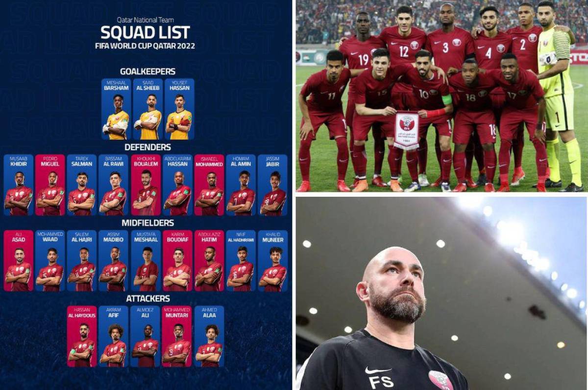 La selección de Qatar presentó una convocatoria sin sorpresas para la Copa del Mundo