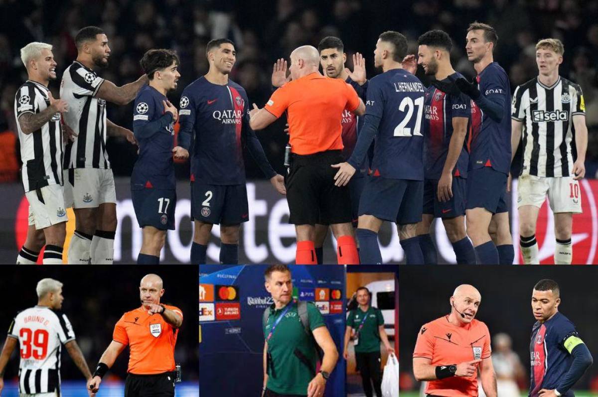 Champions League: El fuerte castigo que la UEFA le puso al árbitro del VAR del partido entre PSG-Newcastle por el polémico penal