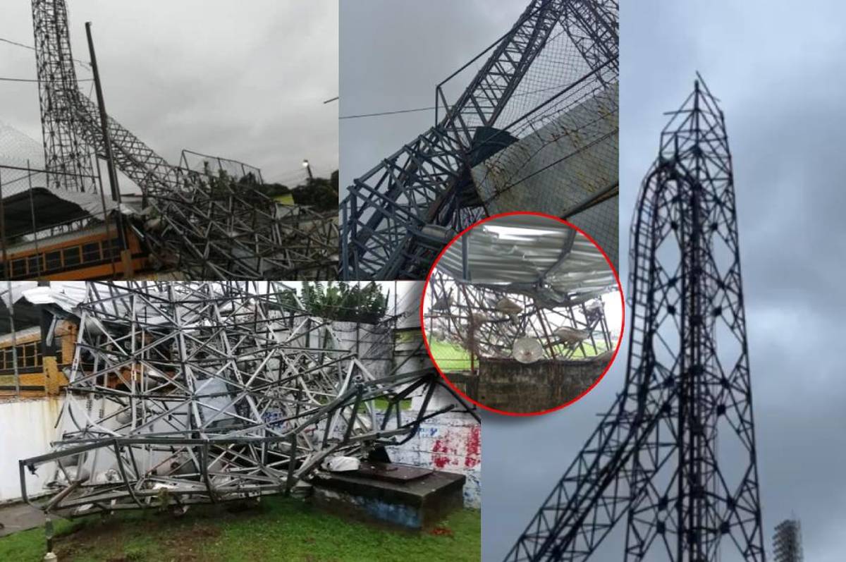 FOTOS: Estadio Excélsior pierde una de sus torres de iluminación y se confirma el tiempo que estará sin alumbrado
