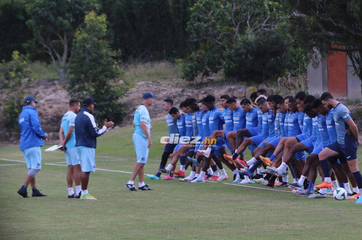 ¡Con nuevo fichaje y Auzmendi! Así fue el último entrenamiento de Diego Vázquez con Motagua previo a enfrentar al Olancho FC