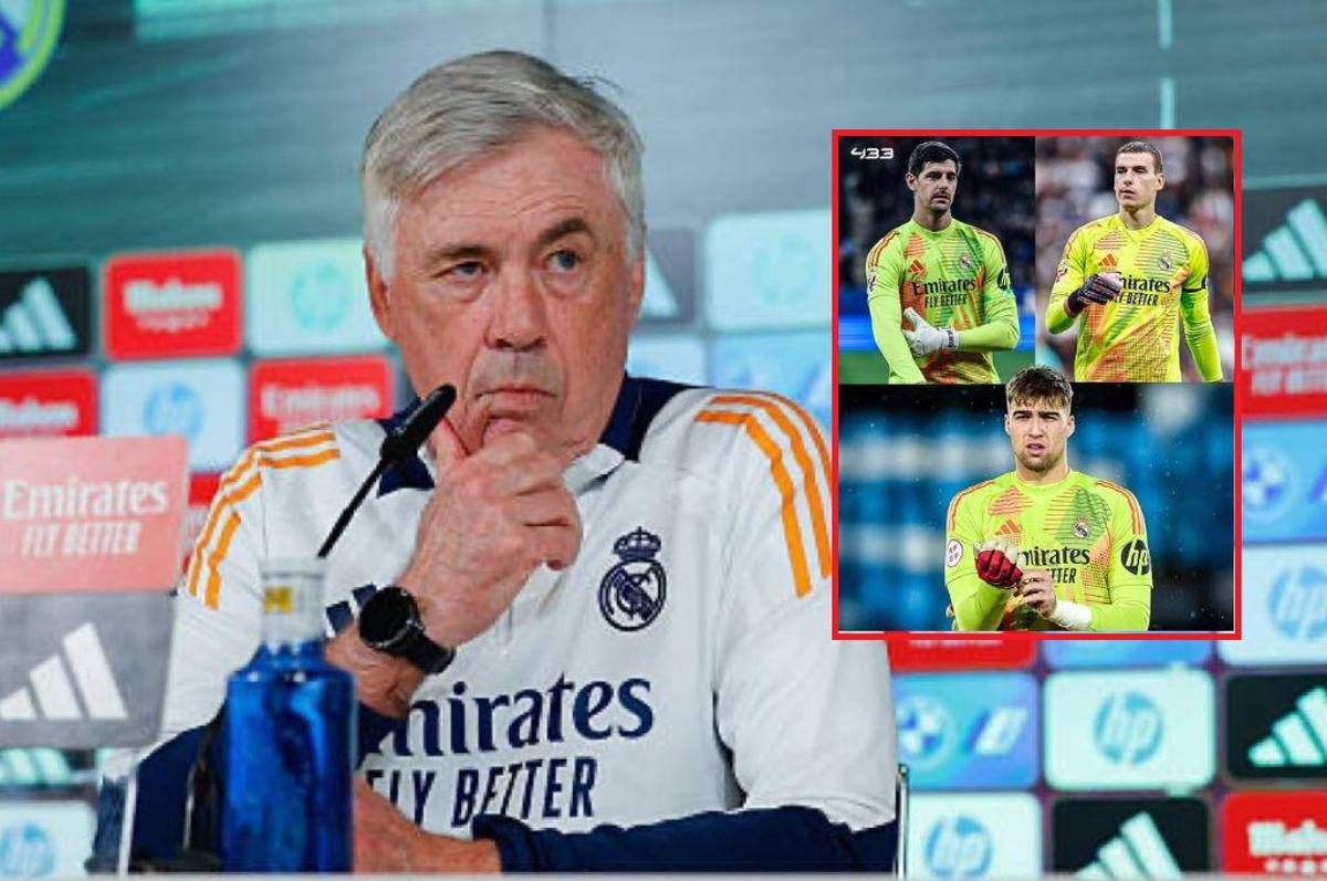¿Quién será el portero? Ancelotti deja claro lo que pasa con Courtois, Lunin y Fran González en Real Madrid