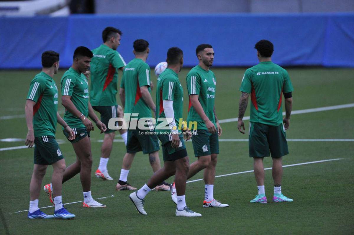 Así fue el entrenamiento de la selección de México en el estadio Nacional Chelato Uclés: Risas y con todas sus figuras