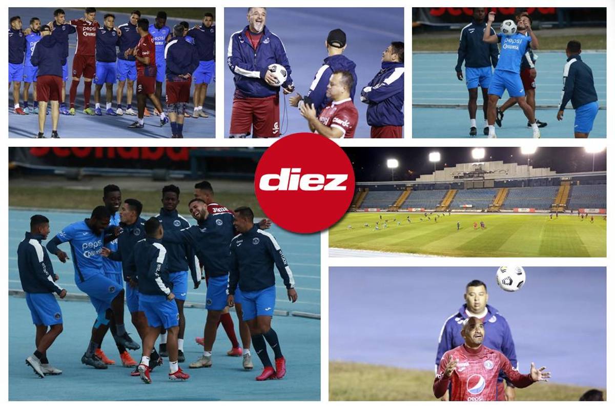 ¡Risas, chamarras y la charla! Motagua reconoció el Doroteo Guamuch Flores y está listo para enfrentar a Comunicaciones