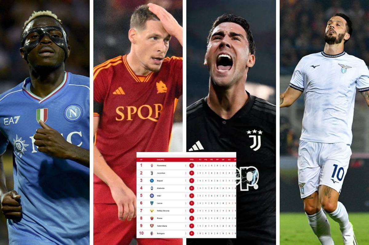 Juventus y Napoli ya empiezan la pelea por el liderato; Roma y Lazio tropiezan en el arranque de la liga de Italia