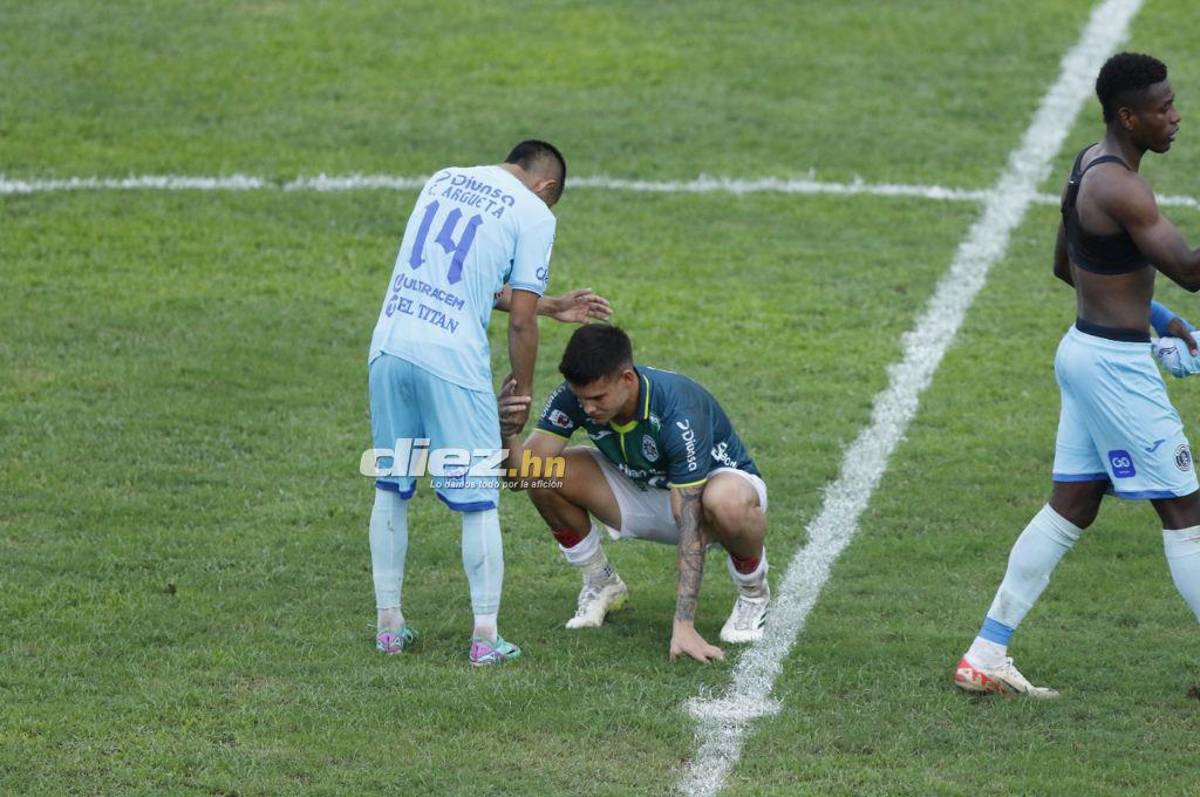 Lo que no se vio en TV: Tristeza y llanto en Marathón, a Diego Vázquez le tiraron de todo y así reaccionó el DT de Motagua