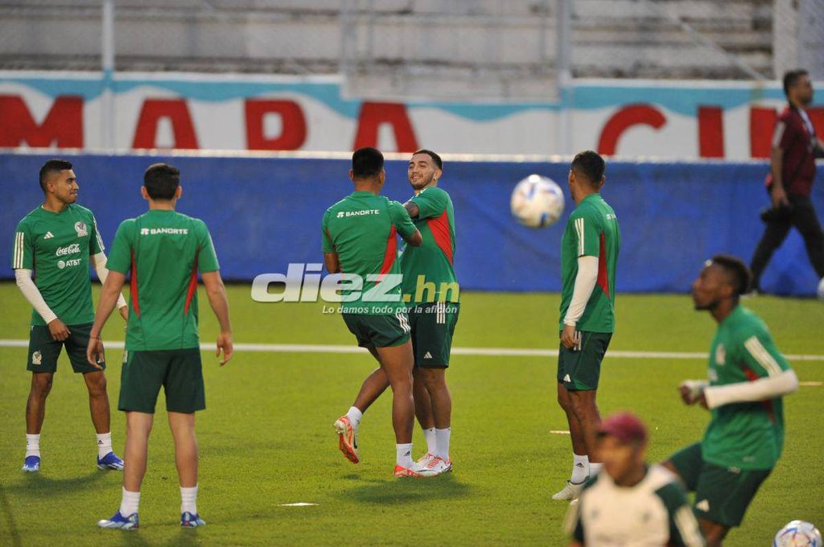 Así fue el entrenamiento de la selección de México en el estadio Nacional Chelato Uclés: Risas y con todas sus figuras