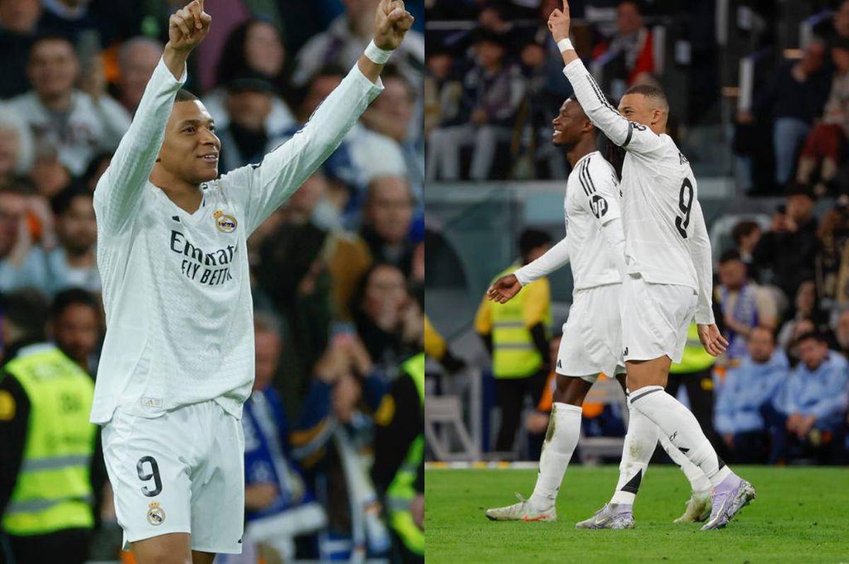 Mbappé salvó al Real Madrid: Con doblete del francés, incluido un tiro libre, el club blanco venció al Leganés y sigue peleando por el liderato