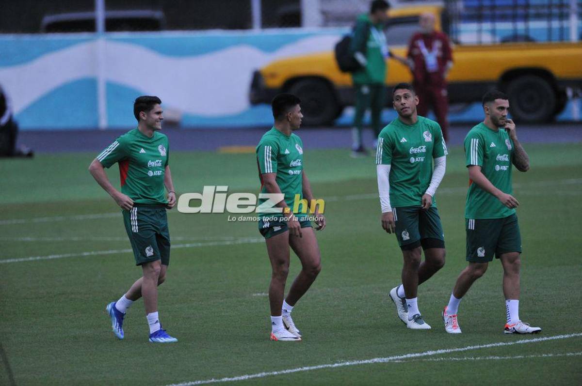 Así fue el entrenamiento de la selección de México en el estadio Nacional Chelato Uclés: Risas y con todas sus figuras