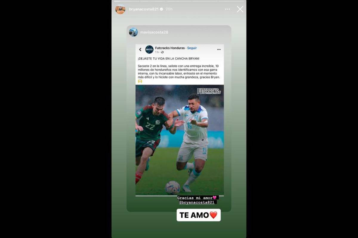 Palma el más dolido y Choco emotivo: Lo que dicen los jugadores de Honduras en redes sociales tras la derrota ante México