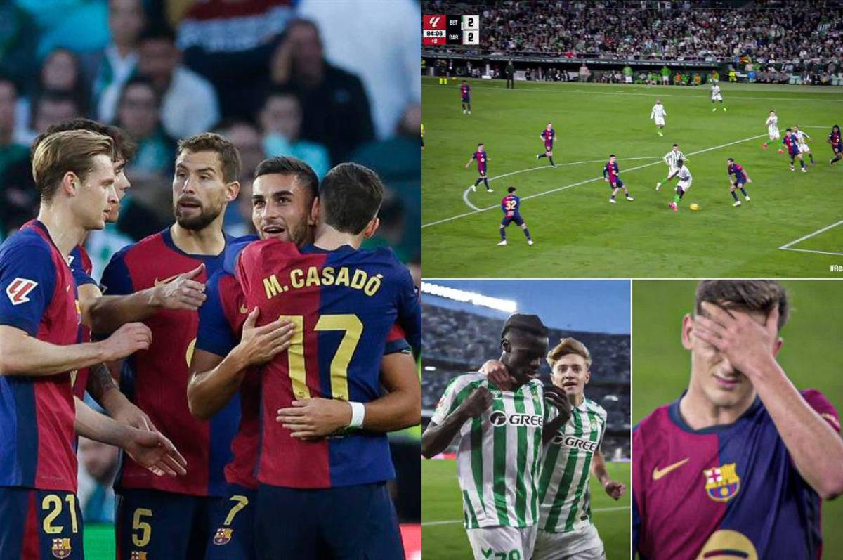 Betis da alegría al Real Madrid tras empatarle al Barcelona en los minutos finales por la Liga Española