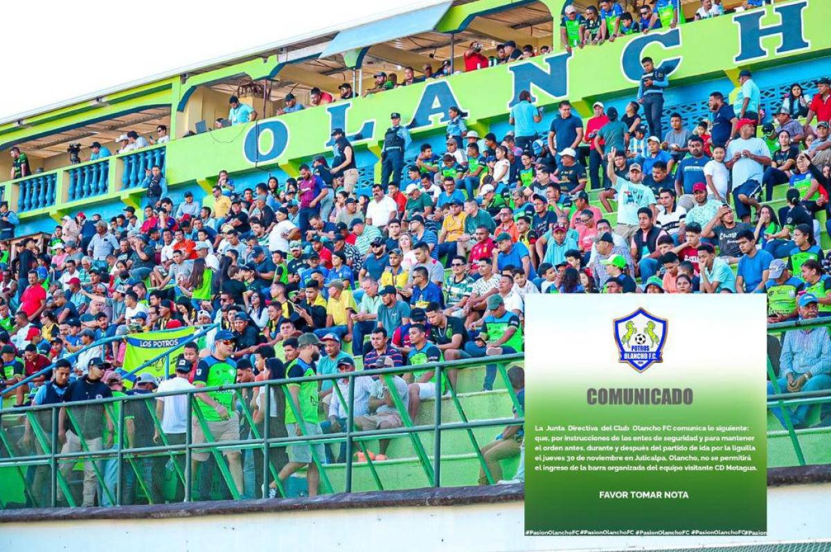 Comunicado: La determinación que tomó Olancho FC de cara al partido ante Motagua por el repechaje