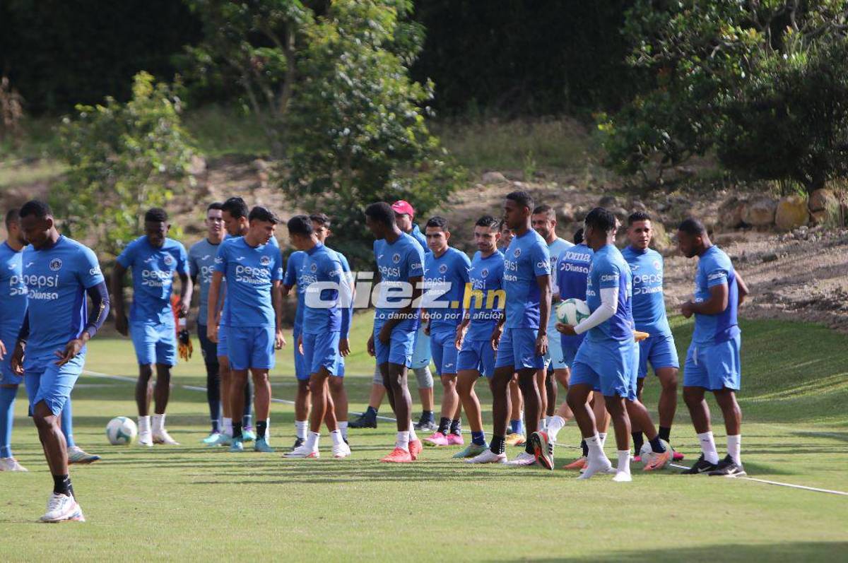 ¡Con nuevo fichaje y Auzmendi! Así fue el último entrenamiento de Diego Vázquez con Motagua previo a enfrentar al Olancho FC