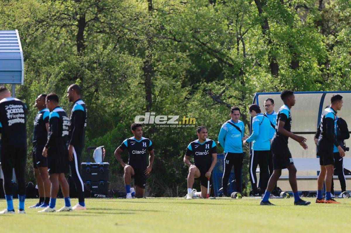 Foto especial por el Día del Padre y dos jugadores trabajaron aparte: Así fue el nuevo entrenamiento de Honduras