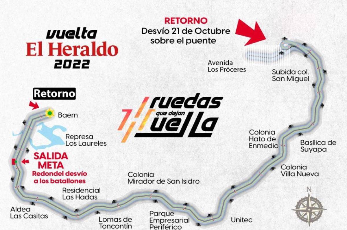 Esta será la ruta de la Vuelta El Heraldo 2022.