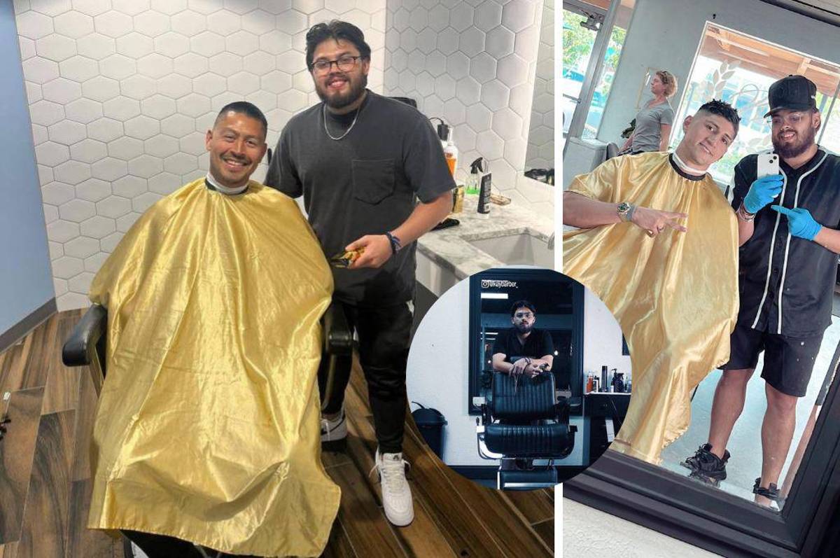 Kilver Martínez, el barbero hondureño que fue ayudado por Roger Espinoza y hoy le corta el pelo a figuras del deporte en EEUU