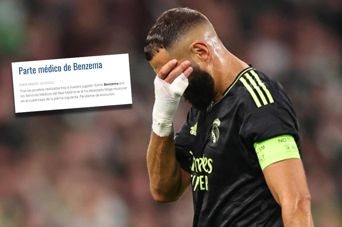 Benzema es baja de última hora: el comunicado oficial del Real Madrid sobre la lesión que sufre el capitán