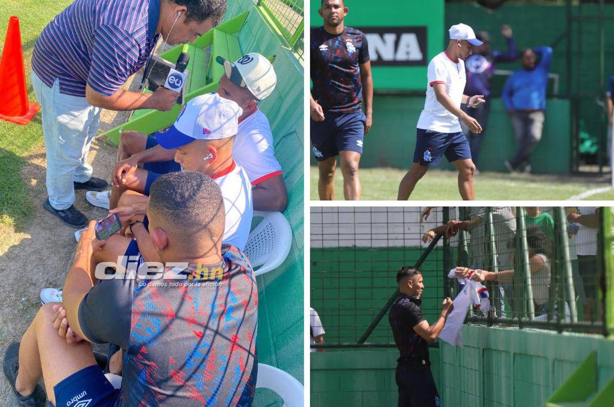El ambiente en el Yankel: Jugadores y aficionados pegados al celular por el Manchester City-Real Madrid