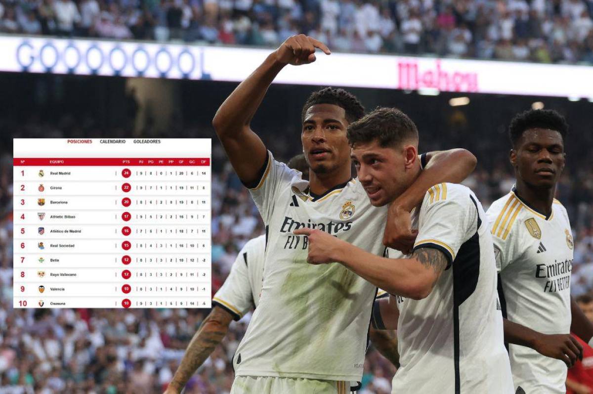 Así quedó la tabla de posiciones de la Liga de España tras la goleada del Real Madrid al Osasuna; Girona ganó ¿y el Barcelona?
