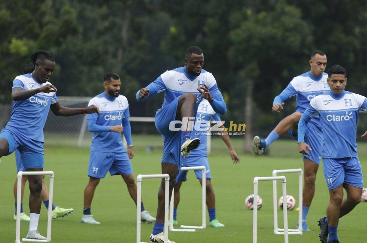 Así fue el entreno de Honduras tras el gane ante México: alegría total de Luis Palma y el jugador que trabajó en solitario
