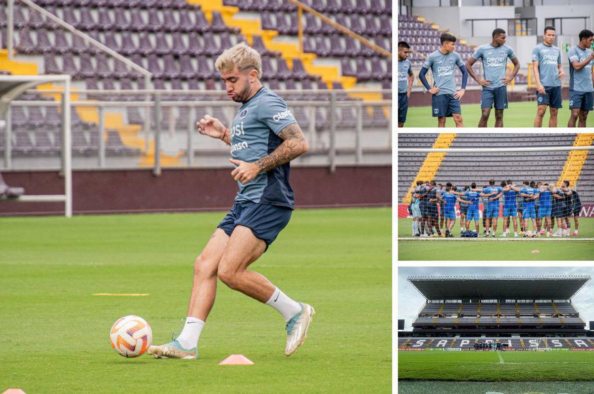 Así fue el entrenamiento de Motagua en el estadio Ricardo Saprissa de cara a la batalla ante los “Morados”