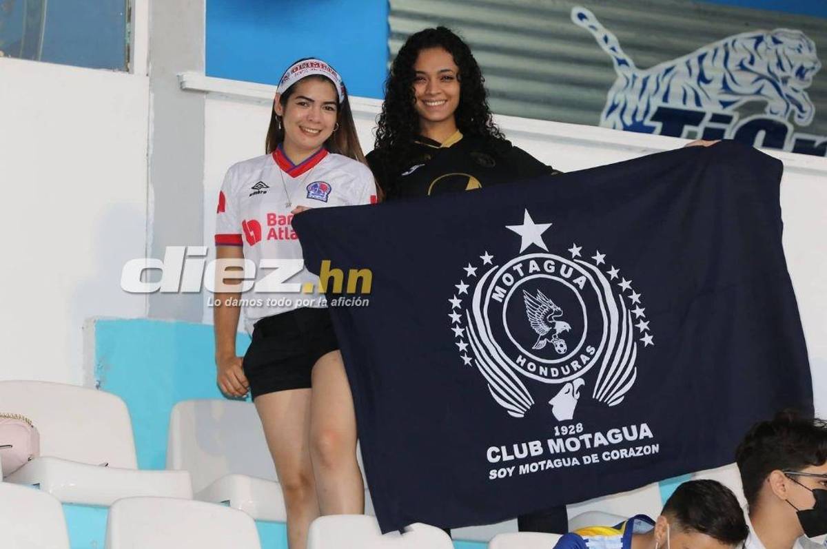 Espectaculares modelos y todo el ambiente que se vive en la semifinal de ida entre Motagua y Olimpia