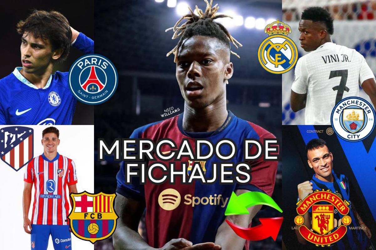 Nico Williams asegura su futuro, Madrid confirma baja y Vini rechaza oferta multimillonaria; Barcelona inscribe tres jugadores