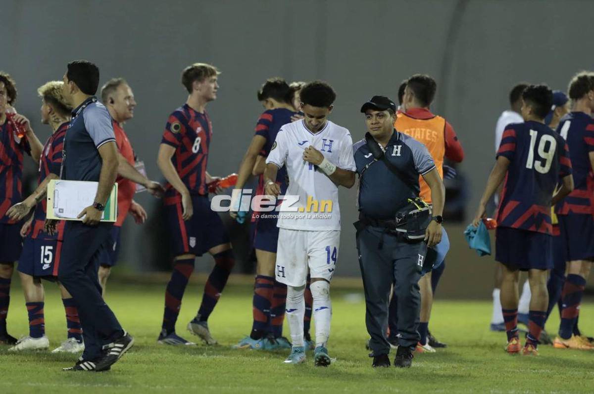 No se vio en TV: Las duras imágenes de los jugadores de Honduras, Luis Alvarado destrozado y el gesto de los estadounidenses