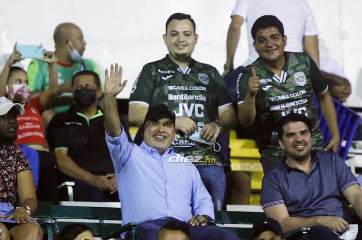 El presidente del Marathón, Orinson Amaya, presente en el estadio Excélsior.