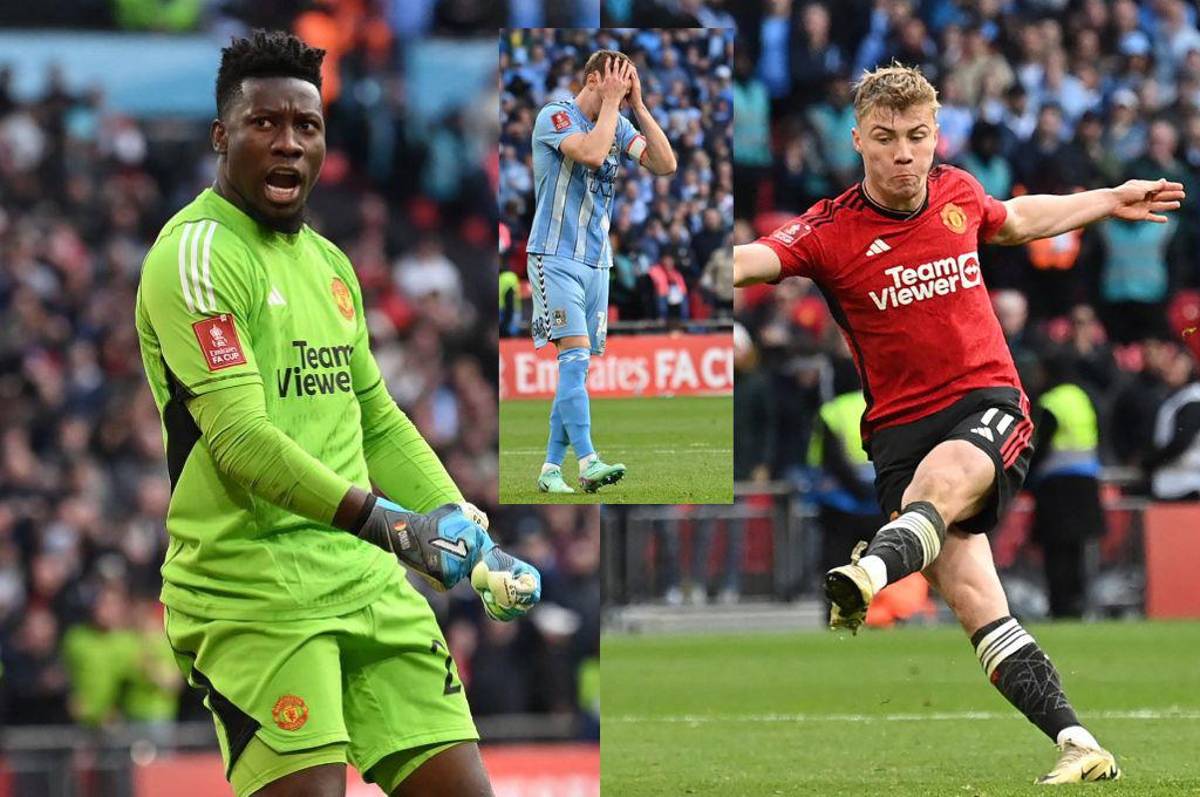 ¡Casi hace el bochorno! United venció en penales a Coventry y enfrentará al City de Guardiola en a final de la FA Cup