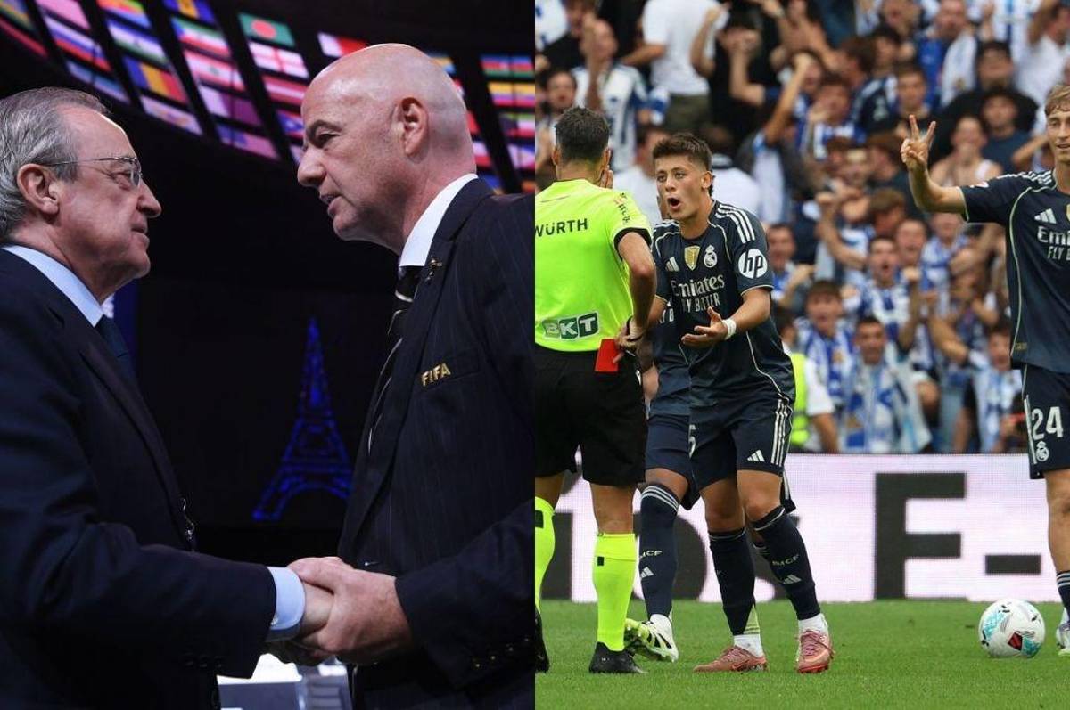 Florentino le reclamará a Infantino: la inesperada queja del Real Madrid a la FIFA por los arbitrajes que sufre en España