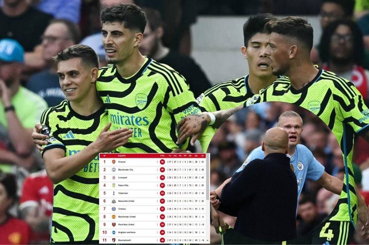 Arsenal se baja al City antes del partido decisivo: Así está la tabla de posiciones de la ardiente Premier League
