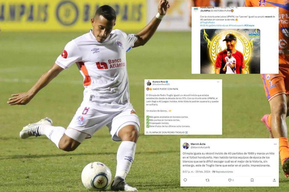 Lo que dice la prensa de Honduras del Olimpia y el impresionante récord que igualó: “De época e incomparable”