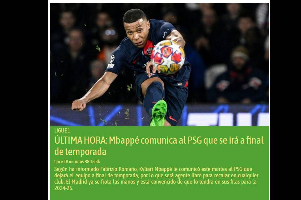 “Mbappé elige al Real Madrid” y Romano adelanta más detalles: así reacciona la prensa a la salida inesperada del francés del PSG