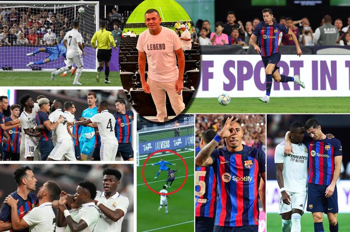 Raphinha le quema el arco al Real Madrid, los agarrones y así fue el debut de Lewandowski con el Barça; Amado Guevara en el Clásico