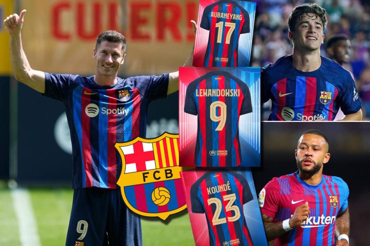 Lewandowski le quita el ‘9’ a Memphis y Gavi lo cambia: así quedan los dorsales en el Barcelona para la temporada 2022-23