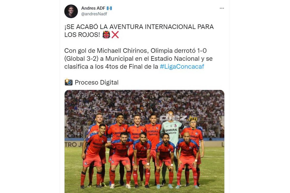 “Olimpia acabó con el sueño del Municipal”, la reacción de la prensa deportiva tras el juego por Liga Concacaf