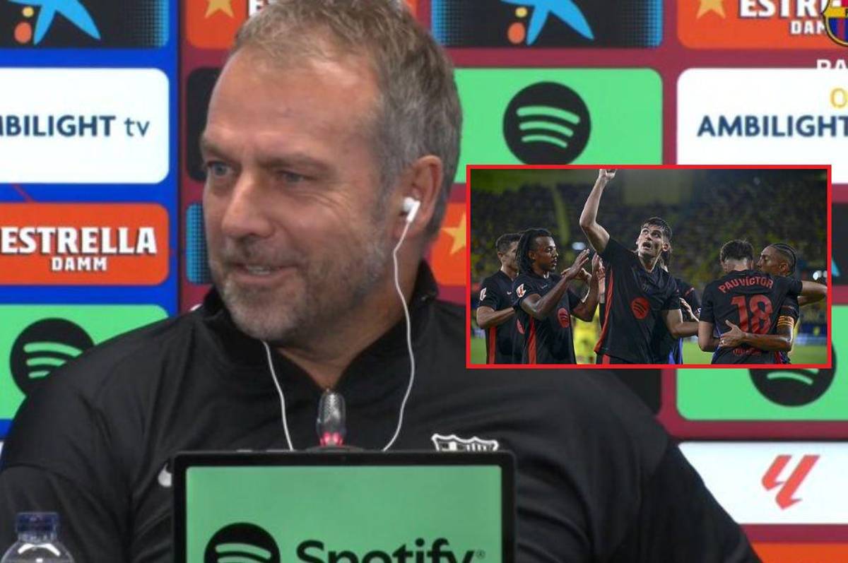 Hansi Flick alucina con este jugador del Barcelona y lo que dice del récord de puntos: “No es normal, nunca me había pasado”